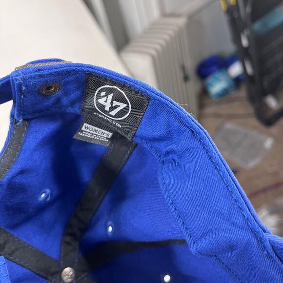 '47 Brand Chicago Cubs Baseball Hat in Royal Blue Adult One Size - Picture 3 of 6